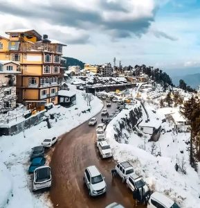 Kufri view in winters