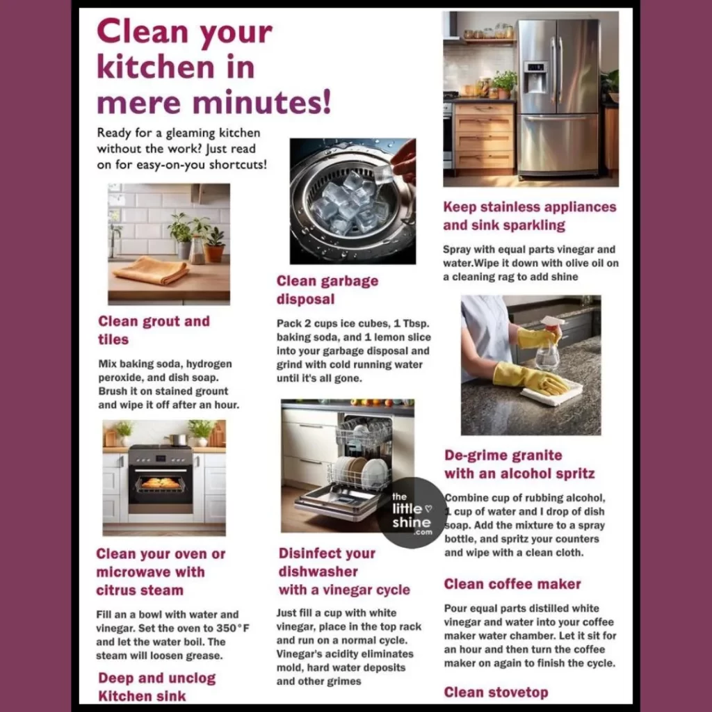  Daily kitchen maintenance 