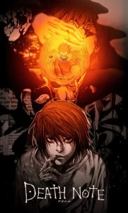 Light Yagami holding Death Note 