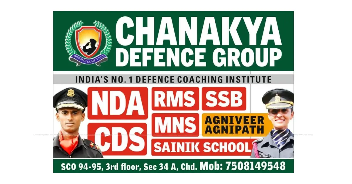 chanakya defence group is the oldest and the best institute for NDA in chandigarh