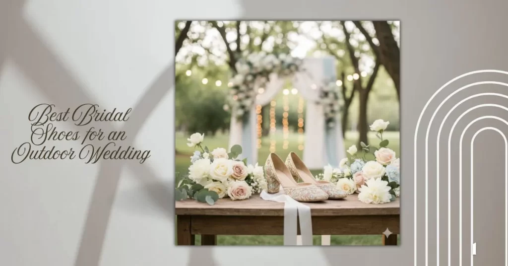 best bridal shoes for an outdoor wedding