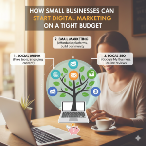 How Small Businesses Can Start Digital Marketing on a tight budget.