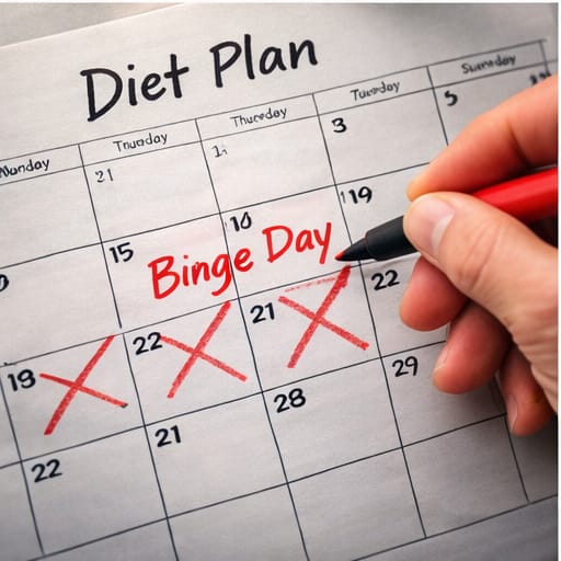 mistake of all or nothing spiral in weight management