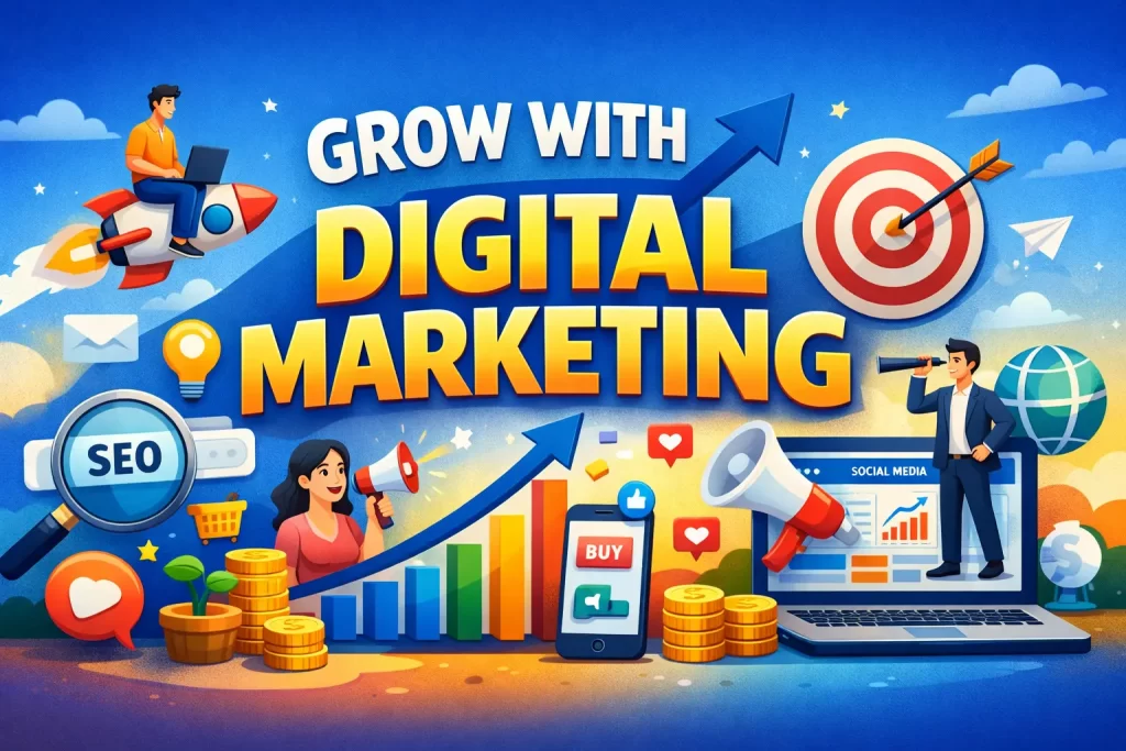 Grow with digital Marketing