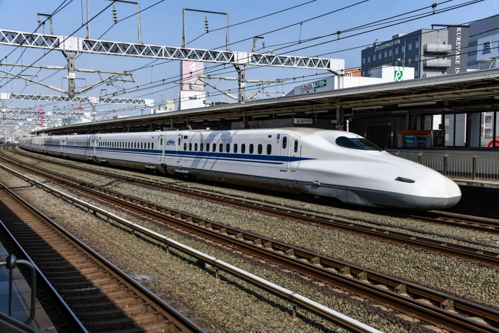 Shinkansen travel for a Japan 7-Day Itinerary